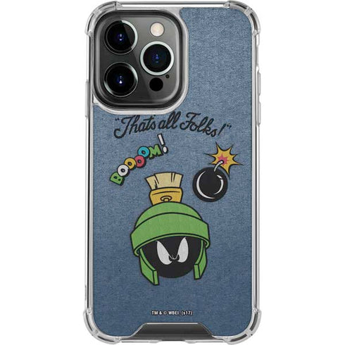 Looney Tunes Marvin Thats All Folks iPhone 15 Pro Clear Case